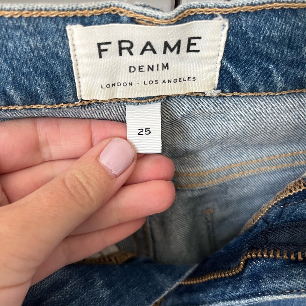 Frame Denim Le Sylvie Crop Size 25 - Picture 3 of 8